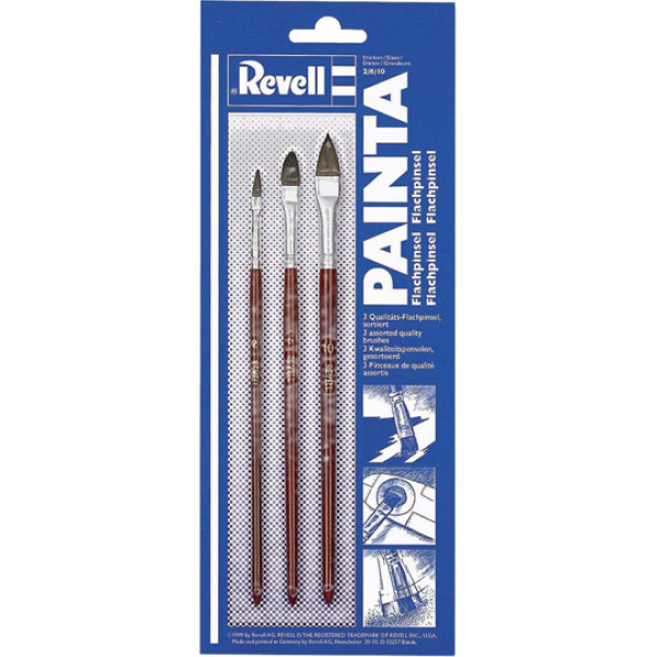 Revell 29610 Painta Flat Brush 3-Set